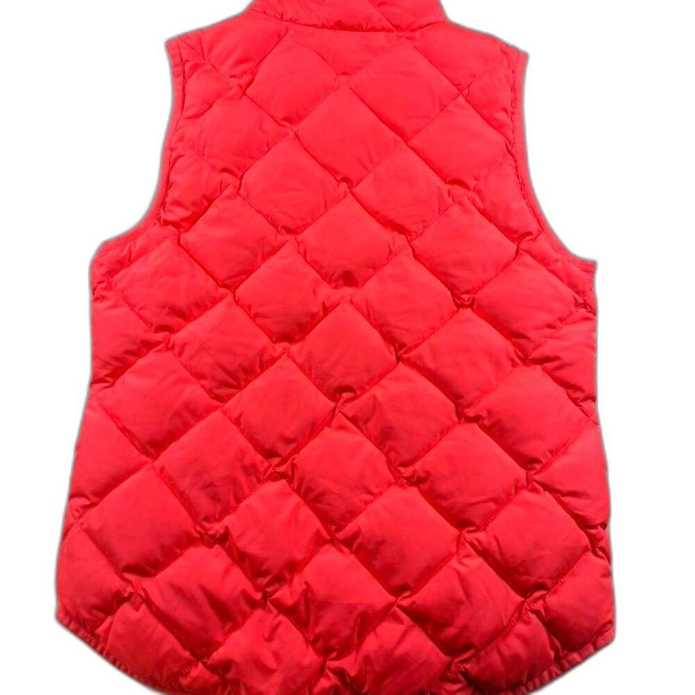 J.Crew Burgundy Quilted Vest Women’s XS Full Zip Puffer Pockets Preppy - Picture 4 of 4